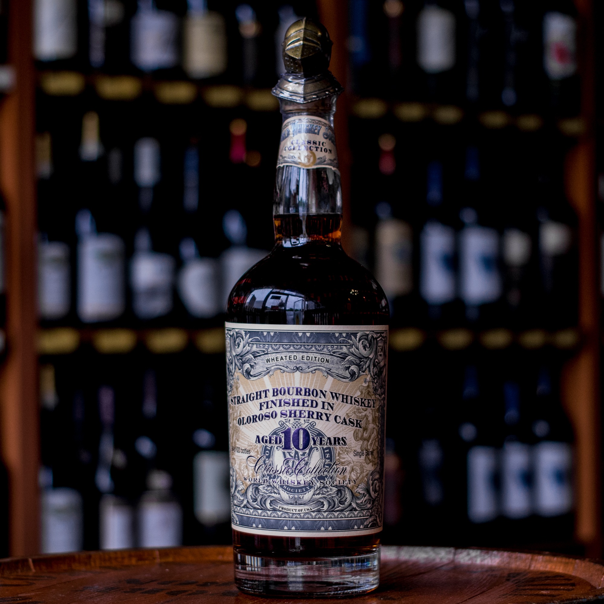 World Whiskey Society  | 10 Years Old Straight Bourbon Whiskey - Finished In Cognac Barrel - 750ml