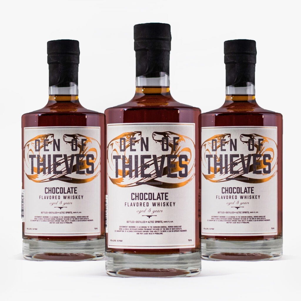 Den of Thieves | Chocolate Flavored Whiskey - Set of 3 Bottles - each: 750ml