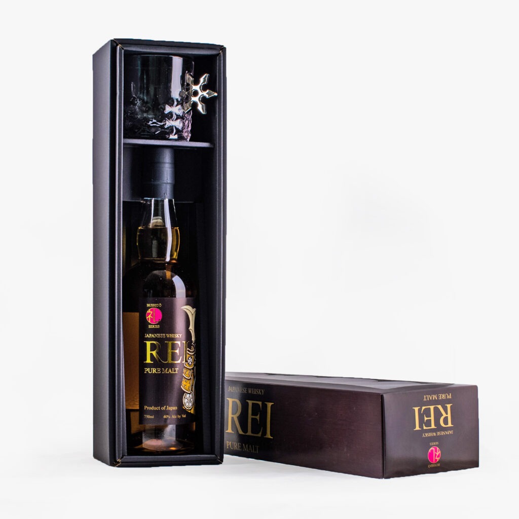 Rei | Pure Malt Japanese Whisky - Gift Set with Custom Glass - 750ml