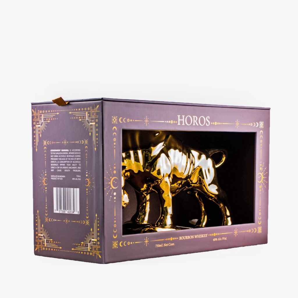 Horos | Long Horn Gold Bull - Bourbon Whiskey - Gift Edition - 750ml