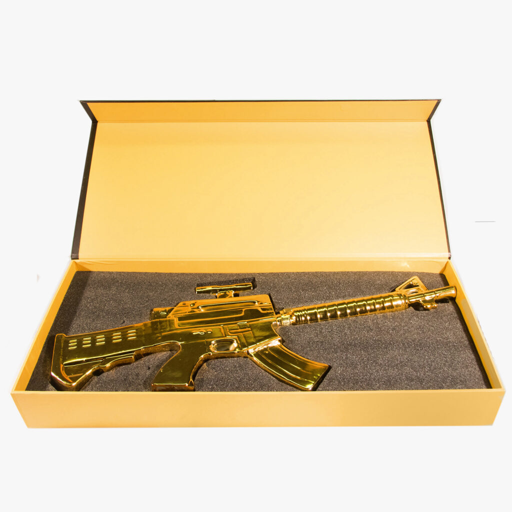 Lock And Load | Gold Rifle Bourbon Whiskey- Gift Set - 1.75LT